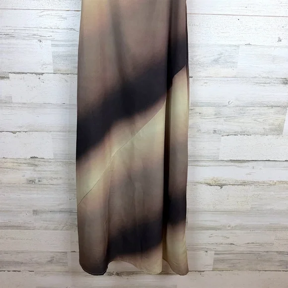 NWT Miou Muse Ombré Maxi Slip Dress M Neutral Boho Y2K Spaghetti Strap Romantic - Picture 7 of 12